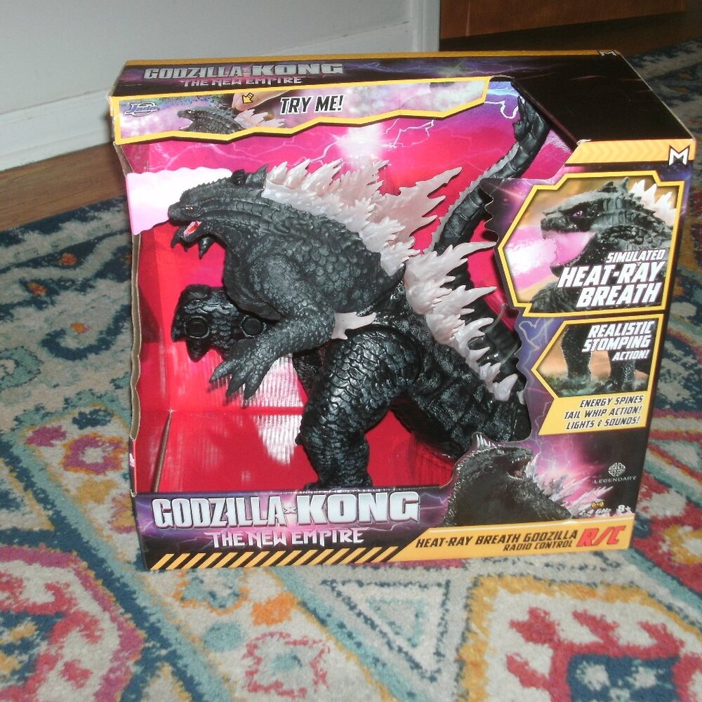 NWT 2024 Jada Godzilla x Kong: The New Empire Heat-Ray Breath Godzilla R/C NIB